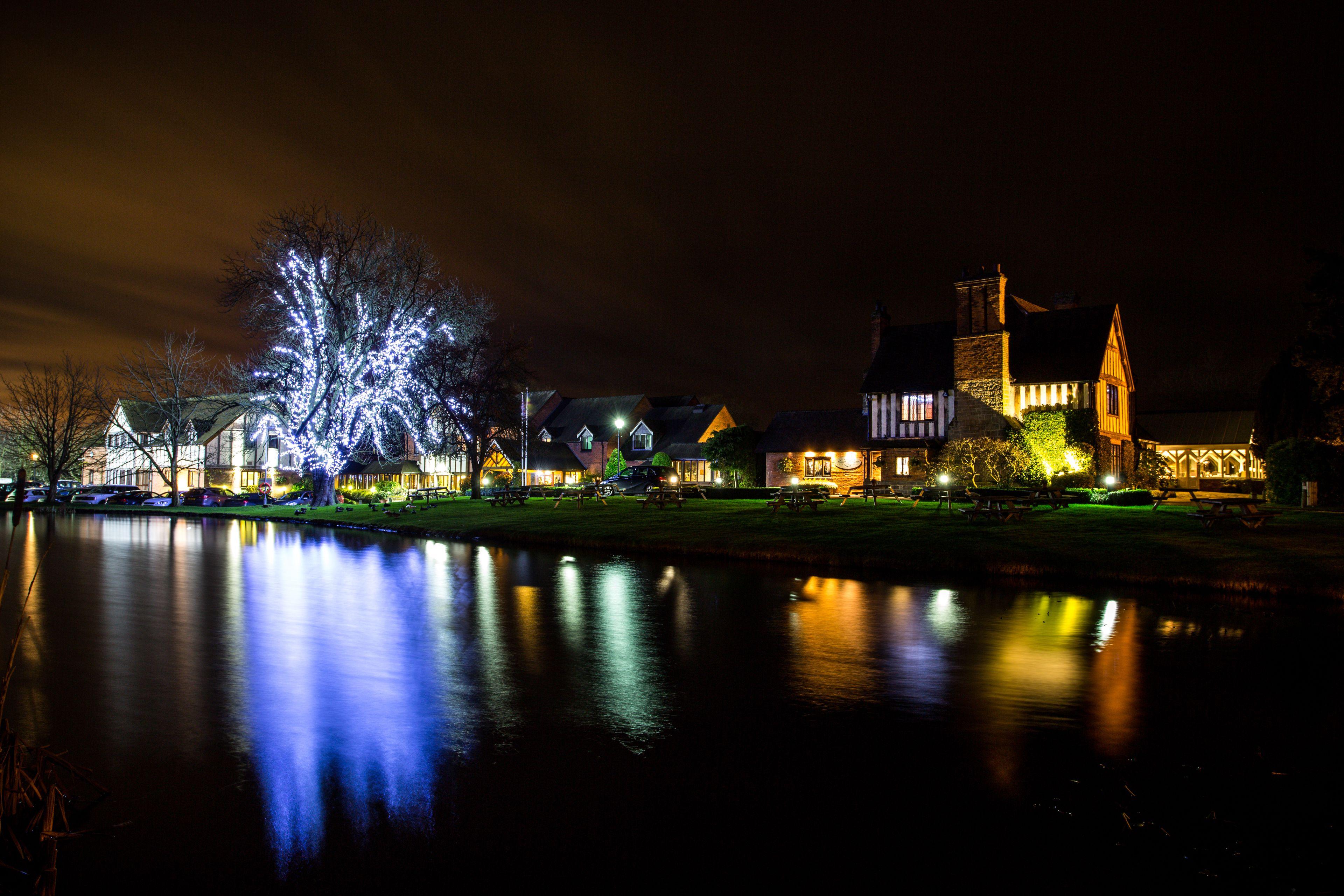 The Moat House at night, venue for a Stafford 41 Club charity dinner